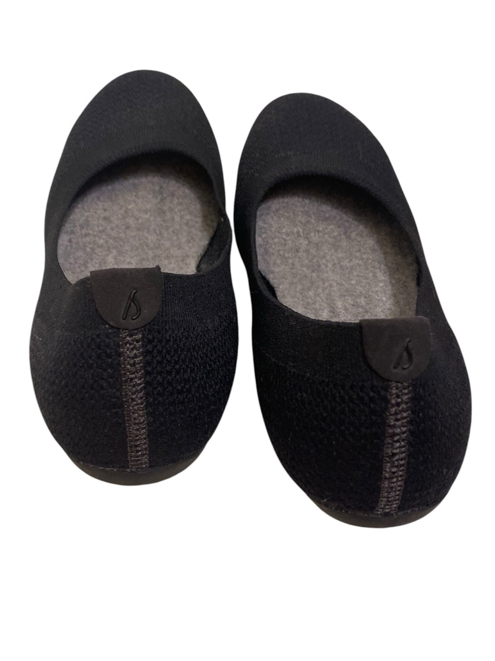 ALL BIRDS KNIT BLACK BALLET FLATS RUBBER SOLES SIZE 8 COMFORT FLATS FLEXIBLE - Picture 6 of 10